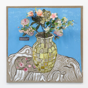 Gretchen Andrew – Checked Vase Gator.