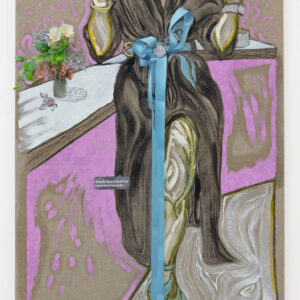 Gretchen Andrew – PU Leather Tied Detail Trench Coat